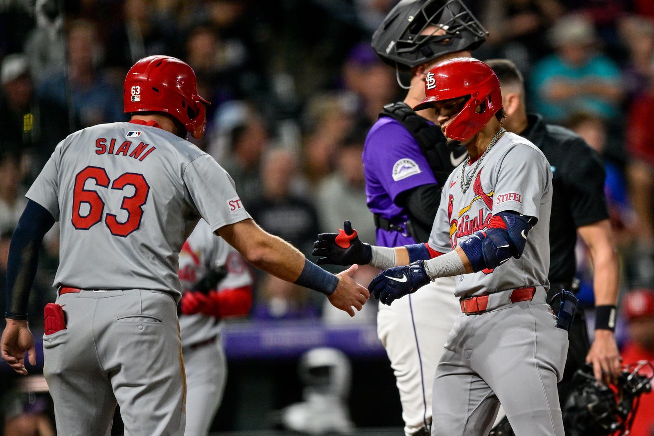 MLB: SEP 24 Cardinals at Rockies