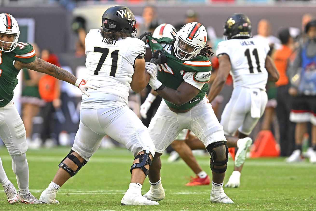 COLLEGE FOOTBALL: NOV 23 Wake Forest at Miami